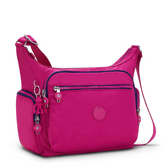 Bolsos Cruzados Kipling Gabbie Rosas Fucsia | MX 1159OK